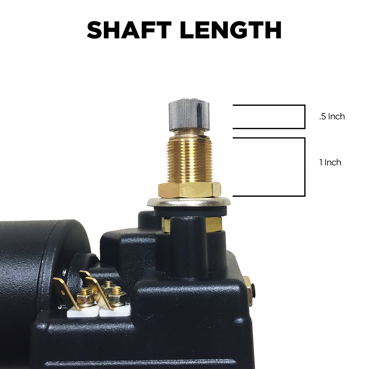 4R1.24-19S2.R110D - One and a half inch (1.5") shaft, 24V With Two-Speed Switch Installed