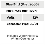 AX9112 Blue Bird Bus Commercial Wiper Motor