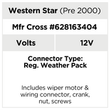 AX9208 Western Star Commercial Wiper Motor