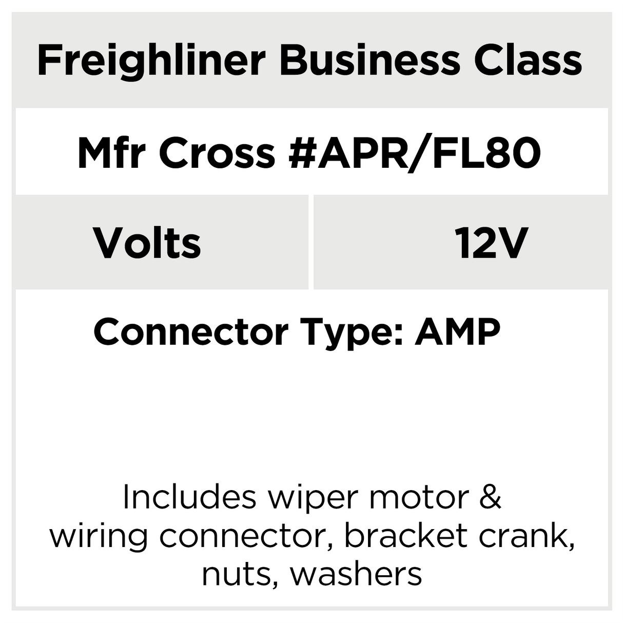 AX9310 Freightliner M2 - Business Commercial Wiper Motors