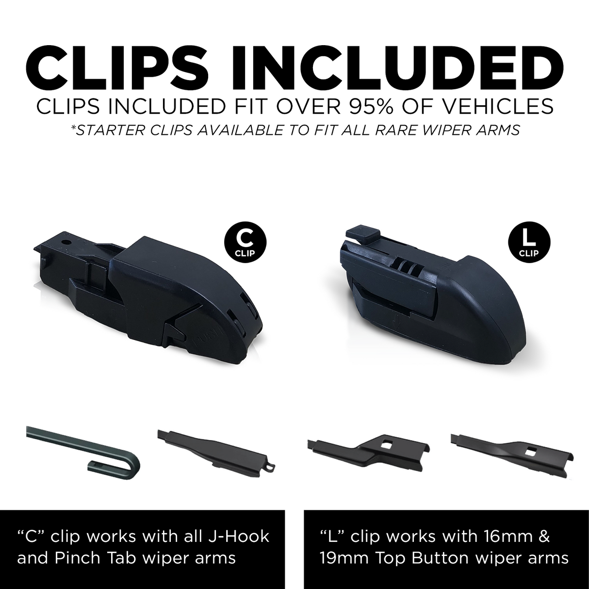 wiper blade clips